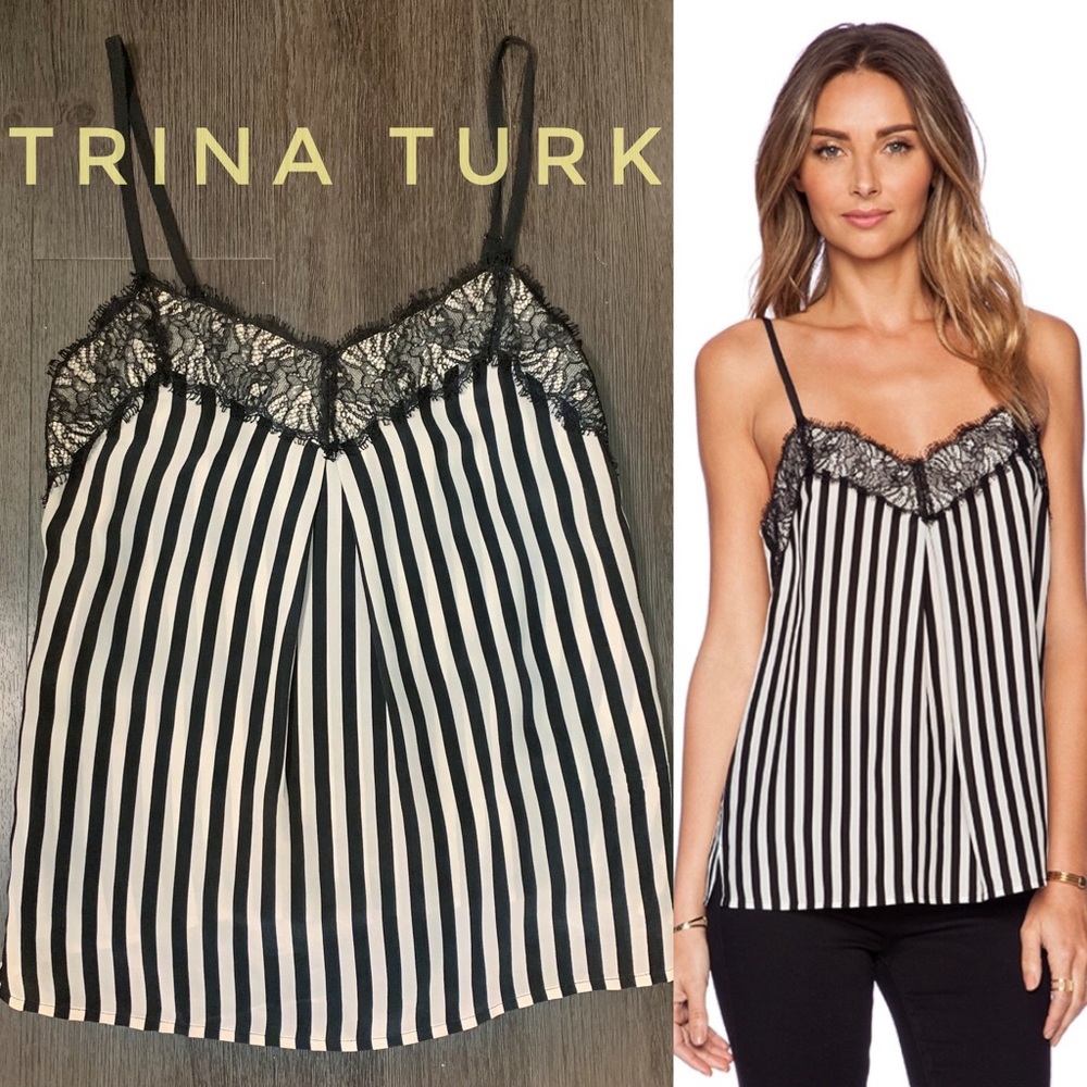 Trina Turk Liliana Lace-Detail Cami / Tank